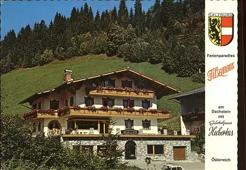 Filzmoos Gaestehaus Hubertus am Dachstein Wappen Kat. Filzmoos