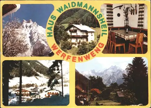 Werfenweng Pension Haus Waidmannsheil Alpenpanorama Kat. Werfenweng