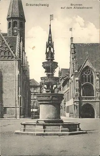 Braunschweig Brunnen Altstadtmarkt Kat. Braunschweig