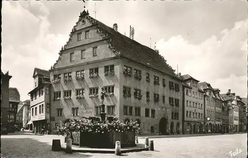 Ansbach Mittelfranken Rathaus Markgraf Georg Brunnen Kat. Ansbach