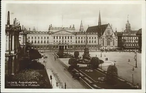 Leipzig Augustusplatz Universitaet Museum Kat. Leipzig