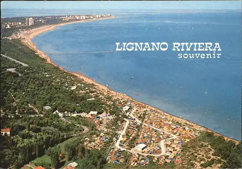 Lignano Riviera Fliegeraufnahme Kat. Lignano