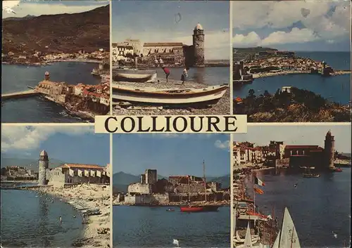 Collioure Hafen Schiffe Kat. Collioure