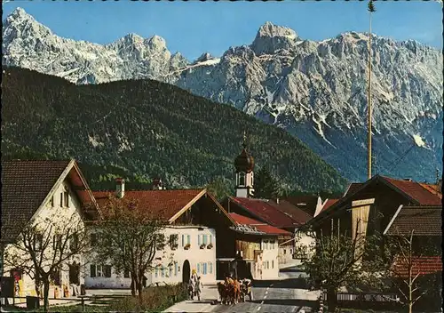 Kruen Bayr. Alpen Karwendelgebirge Kat. Kruen