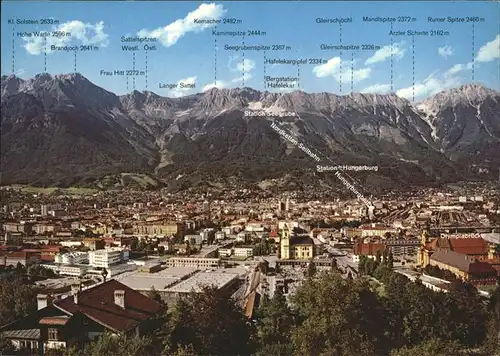 Innsbruck Tirol Nordkette Mandtspitze Faru Hitt Langer Sattel Kat. Innsbruck