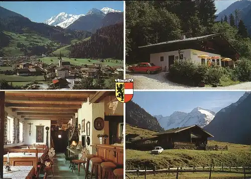 Hollersbach Pinzgau Wappen Gasthaus Kat. Hollersbach im Pinzgau