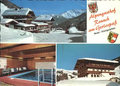 Wald Pinzgau Wappen Alpengasthof Ronach Gerlospass Kat. Wald im Pinzgau