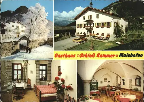 Maishofen Gasthaus Schloss Kammer Maishofen Kat. Maishofen Zell am See