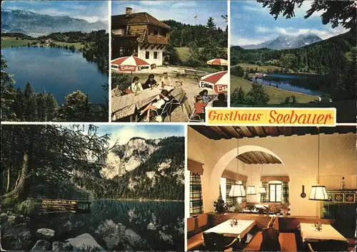 Gleinkersee Oberoesterreich Gasthaus Seebauer Kat. Steyr