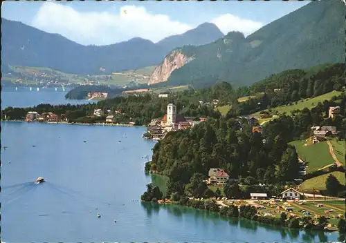 St Wolfgang Erding Salzkammergut FLiegeraufnahme / Sankt Wolfgang /Erding LKR