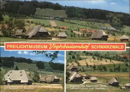 Gutach Schwarzwald Freilichtmuseum Vogtsbauernhof Saegemuehle Muehle Hanferei Kat. Gutach