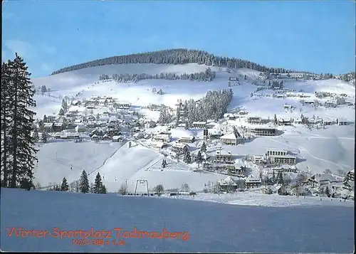 Todtnauberg Winter Sportplatz Kat. Todtnau