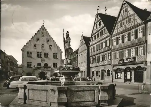 Bad Mergentheim Marktplatz Brunnen Kat. Bad Mergentheim