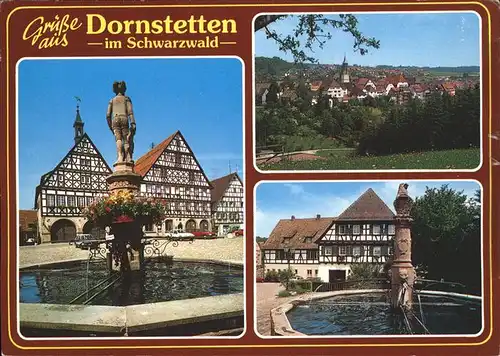 Dornstetten Wuerttemberg Brunnen Fachwerkhaus / Dornstetten /Freudenstadt LKR