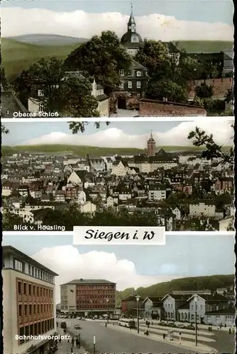 Siegen Westfalen Haeusling Oberes Schloss Bahnhofsvorplatz / Siegen /Siegen-Wittgenstein LKR