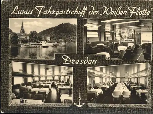 Dresden Luxus Fahrgastschiff Weissen Flotte Kat. Dresden