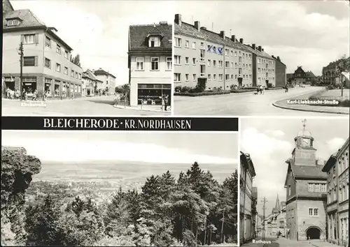 Bleicherode Nordhausen Karl Liebknecht Str. Rathaus Kat. Bleicherode