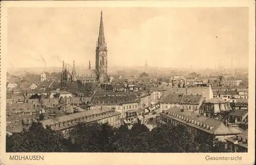 wb20316 Mulhouse Muehlhausen Gesamtansicht Kategorie. Mulhouse Alte Ansichtskarten