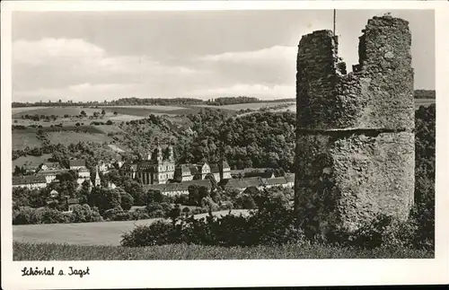 Schoental Jagst Ruine Kloster Kat. Schoental