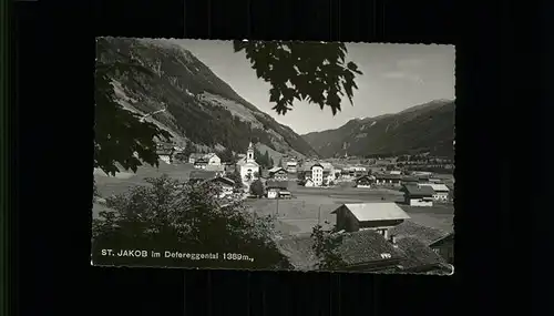 St Jakob Defereggen Ortsansicht mit Kirche Kat. St. Jakob in Defereggen