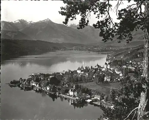 Millstatt Kaernten Panorama mit Alpenblick Kat. Millstatt Millstaetter See