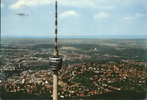 Stuttgart Fernsehturm Fliegeraufnahme Kat. Stuttgart