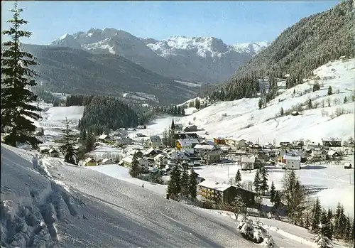 Russbach Pass Gschuett Wintersportplatz Blick gegen Tennengebirge Kat. Russbach am Pass Gschuett