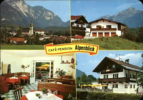 Grossgmain Cafe Pension Alpenblick Kirche Kat. Grossgmain