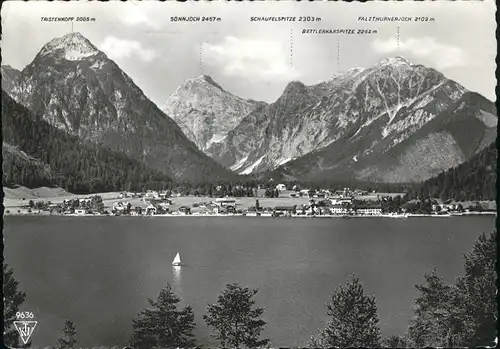 Pertisau Achensee gegen Karwendelgebirge / Eben am Achensee /Tiroler Unterland