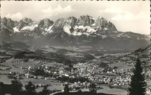 Kitzbuehel Tirol mit Kaisergebirge Kat. Kitzbuehel