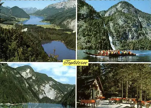Bad Aussee Steiermark Toplitzsee Goessl Grundlsee Plaettenfahrt Wasserfall Jausenstation Kat. Bad Aussee