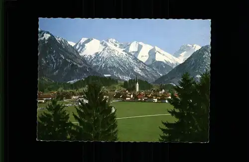 Oberstdorf Panorama mit Alpenblick Kat. Oberstdorf