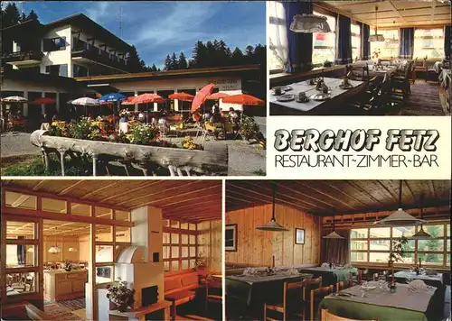 Dornbirn Vorarlberg Berghof Fetz Restaurant Terrasse am Boedele Kat. Dornbirn