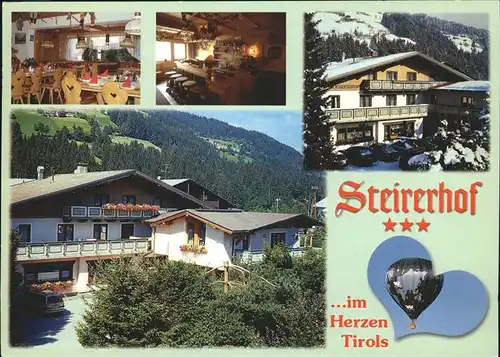 Kirchberg Tirol Hotel Steirer Hof Ballonfahrt Kat. Kirchberg in Tirol