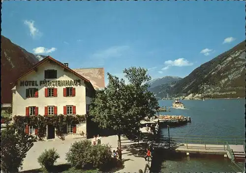 Pertisau Achensee Hotel Fuerstenhaus Landungssteg Schiff / Eben am Achensee /Tiroler Unterland