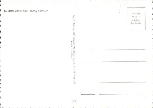 Seeboden Kaernten Fliegeraufnahme Alpenpanorama Kat. Seeboden Millstaettersee