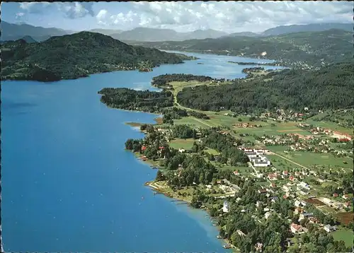 Krumpendorf Woerther See Alpenseebad Fliegeraufnahme Kat. Krumpendorf am Woerther See