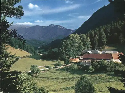 Rohr Gebirge Alpengasthof zur "Kalten Kuh" Blick auf Schneeberg Kat. Rohr im Gebirge