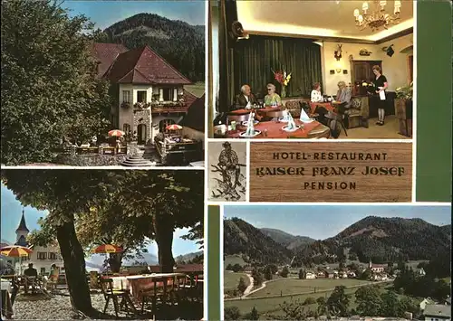 Rohr Gebirge Hotel Restaurant Kaiser Franz Josef Kat. Rohr im Gebirge