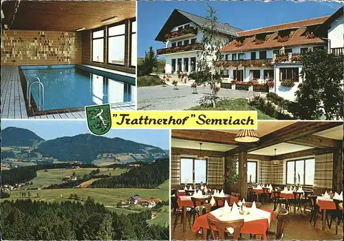 Semriach Hotel Restaurant Trattnerhof Hallenbad Wappen Kat. Semriach