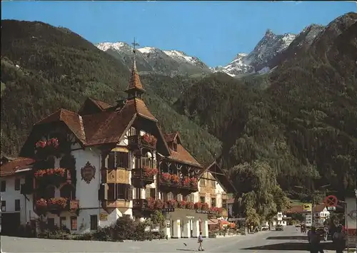 Oetz Posthotel Kassl Blick zum Acherkogl Kat. Oetz