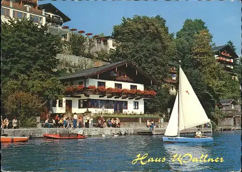 St Wolfgang Salzkammergut Pension Haus Wallner am Wolfgangsee Segelboot Kat. St. Wolfgang im Salzkammergut