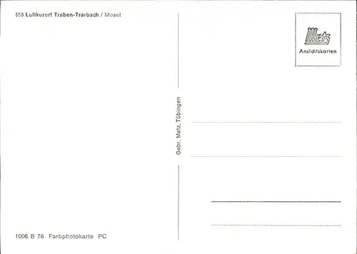 Traben Trarbach Mosel Bruecke Binnenschifffahrt Weinberg Kat. Traben Trarbach