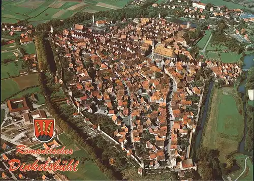 Dinkelsbuehl Altstadt Fliegeraufnahme Wappen Kat. Dinkelsbuehl