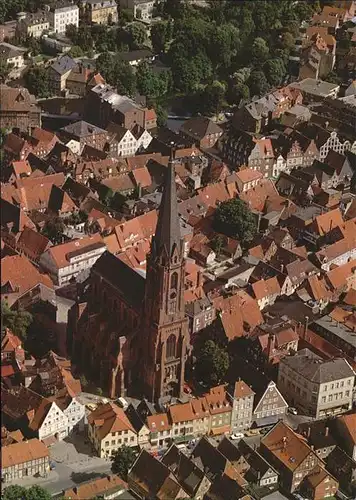 Lueneburg St. Nicolai Kirche Sol  und Moorbad Fliegeraufnahme Kat. Lueneburg