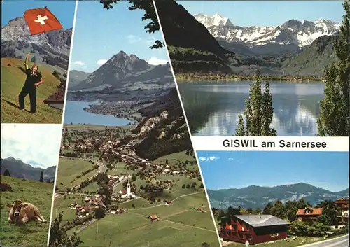 Giswil am Sarnersee Alpenpanorama Hotel Krone Kuh Kat. Giswil