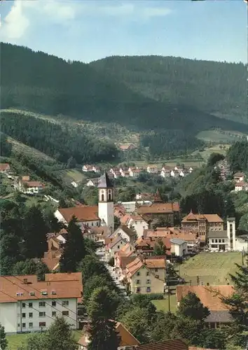 Bad Peterstal-Griesbach Ortsansicht mit Kirche Kneippkurort / Bad Peterstal-Griesbach /Ortenaukreis LKR