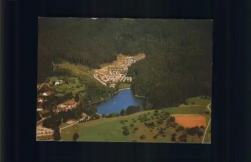 Fornsbach Freizeitgebiet Waldsee Fliegeraufnahme Kat. Murrhardt