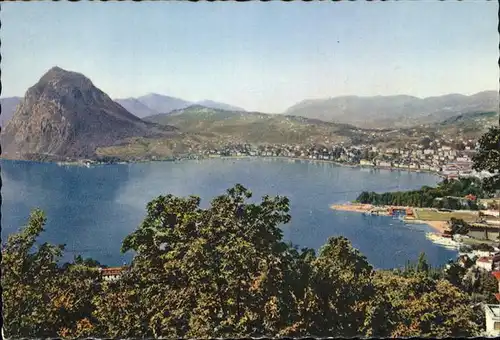 Lugano TI Panorama Luganersee Kat. Lugano