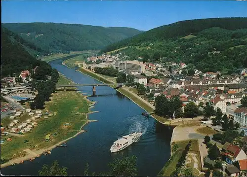 Bad Karlshafen Teilansicht Weser Bruecke Campingplatz Binnenschifffahrt Kat. Bad Karlshafen